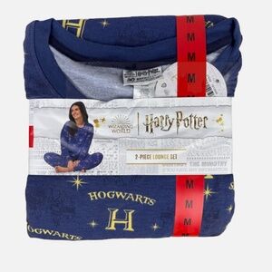 Harry Potter Hogwarts Ladies’ Soft 2-piece Pajamas Lounge Set Medium NEW